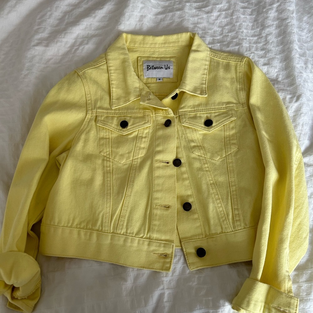 Yellow jean jacket